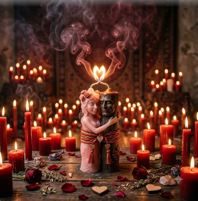 Ritual de endulzamiento y armonización sentimental de pareja en Barranquilla